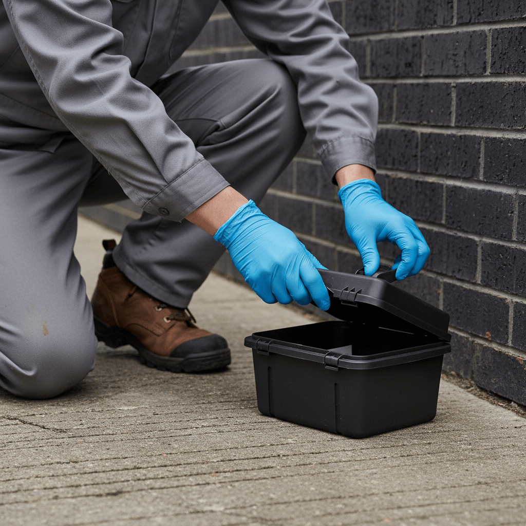 Werkzeuge und Fallen bereit für den Einsatz